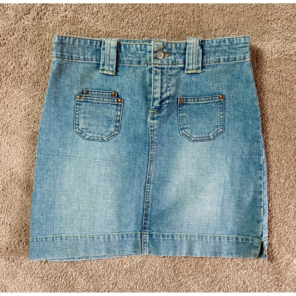 Vintage Old‎ Navy Denim Mini Skirt Women's Size 2
